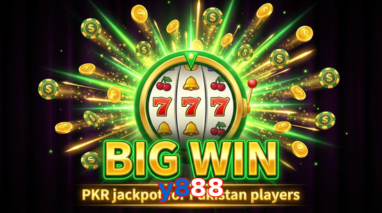 Big win animation on Y888 slot game